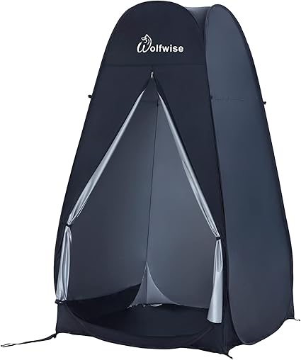 WolfWise Tienda De Campaña Pop Up Tiendas instantáneas Carpas Vestidor Vestuario Espacioso para Camping Ciclismo Baño Ducha Playa