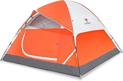 CAMEL CROWN Tienda de campaña para 2/3/4/5 Personas, Impermeable, espaciosa, Ligera, portátil, para Camping al Aire Libre/Senderismo