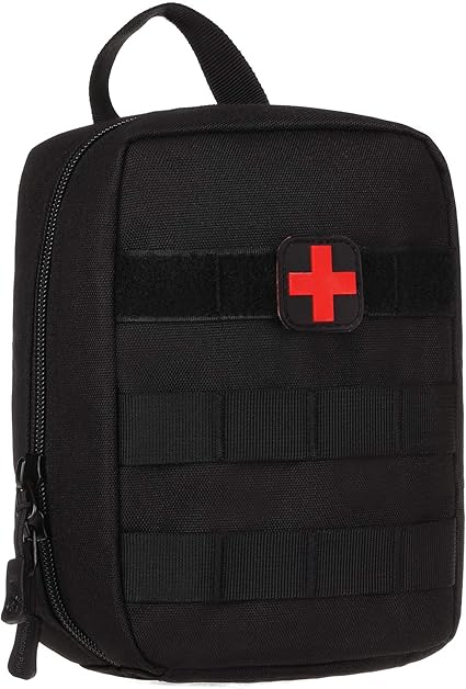 Yakmoo Bolsa de Primeros Auxilios Impermeable Molle Sistema Nylon Bolsa de Pierna Estilo Militar Táctico Bolsillo portátil de Emergencia Médica Botiquín al Aire Libre