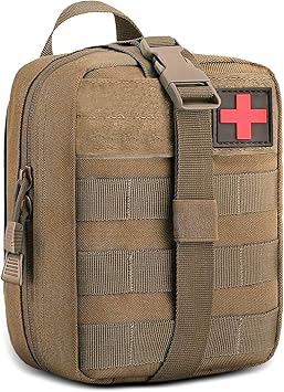 Mochila táctica de Bolsa de Primeros Auxilios: Bolsa de cinturón compacta Militar médica, Bolsa de Farmacia de Viaje Multifuncional para Deportes al Aire Libre - Bolsa de Emergencia de Supervivencia