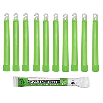 Cyalume KZ-IF8W-ILXA - Barras de luz verde SnapLight Luces químicas 15 cm, 6 Inch Lightstick super brillante con duración de 12 horas (Caja de 10)