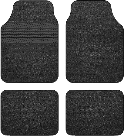 Goodyear GOD9018 Alfombra Moqueta, Color Negra GY, Tamaño Universal